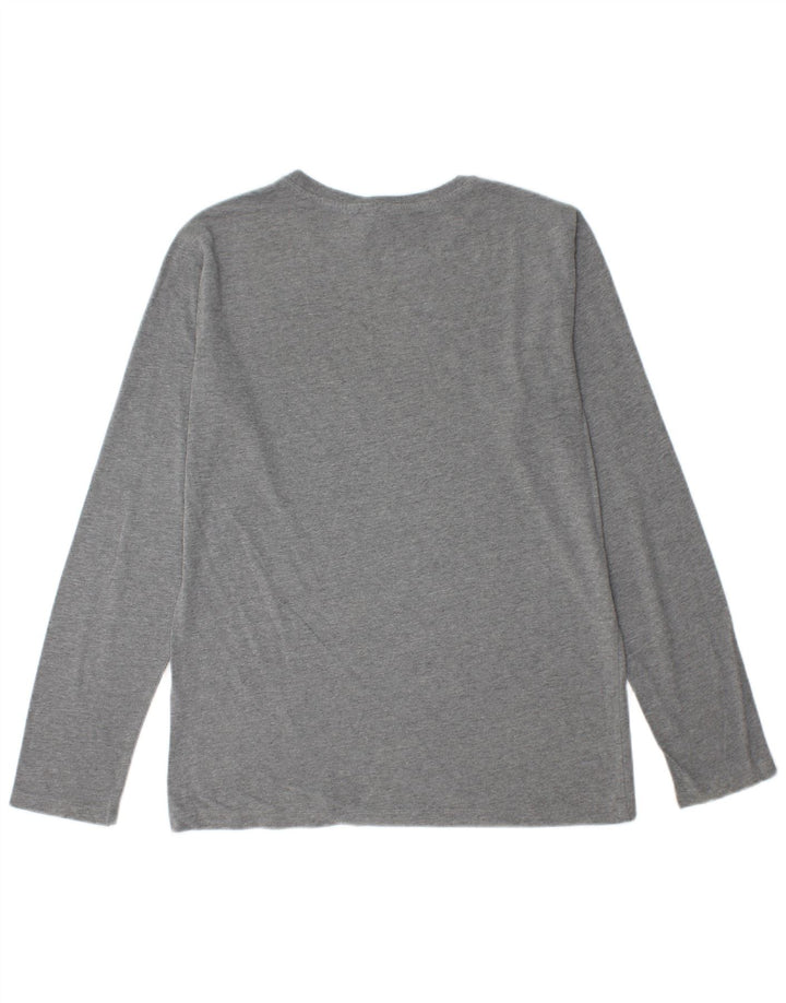 Calvin Klein Hombre Top Manga Larga Gris Medio Moteado