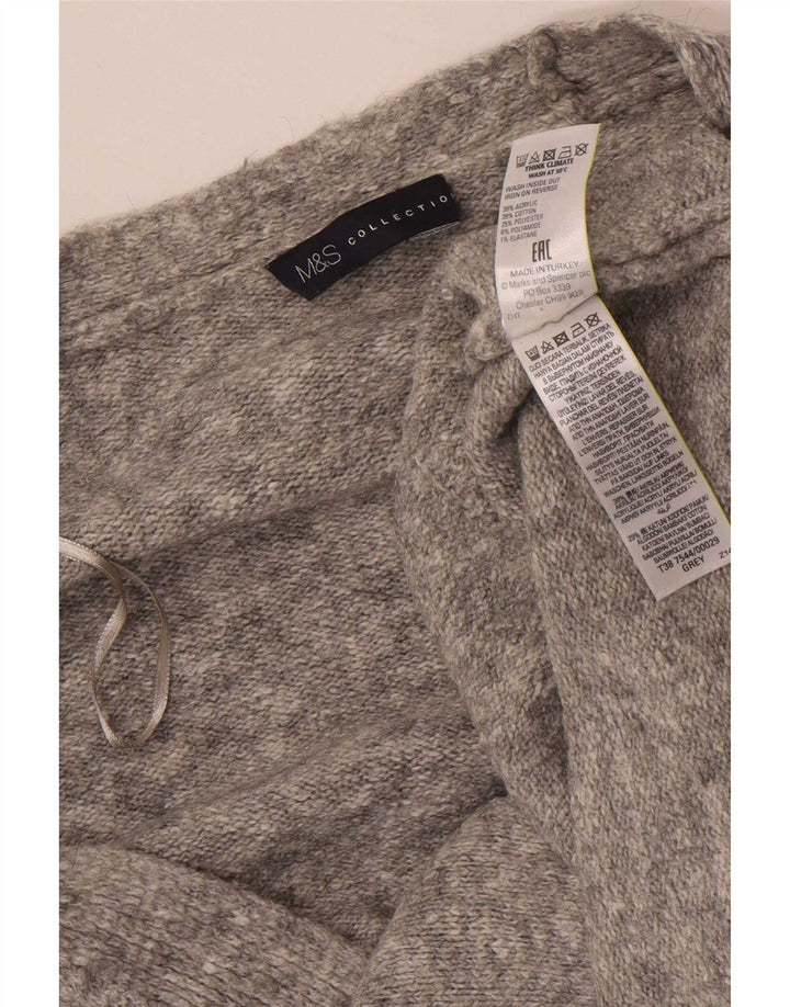 Marks & Spencer Suéter tipo cárdigan extragrande para mujer UK 40 XL Gris moteado