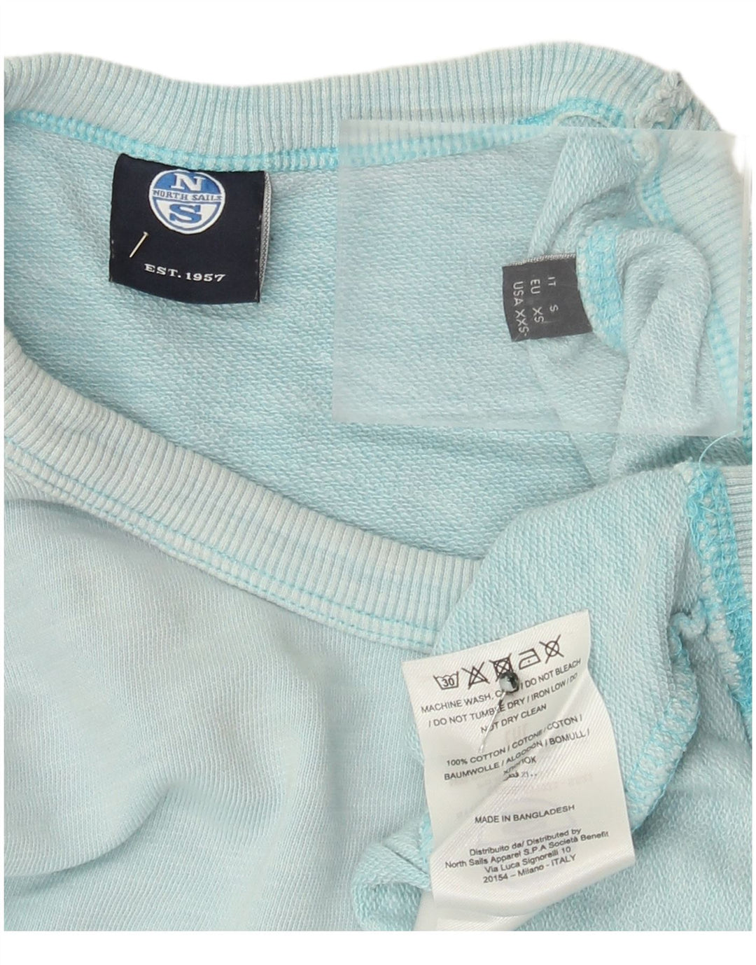 North Sails Hombre Sudadera Jumper Small Azul Algodón