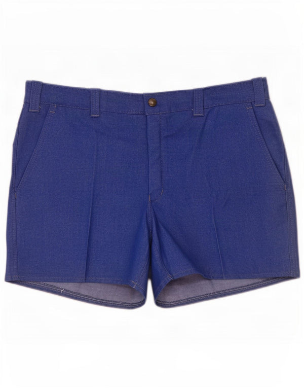 Vintage Hombres Chino Shorts IT 52 XL W36 Azul Trevira