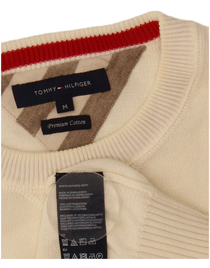 Tommy Hilfiger Jersey con Cuello Redondo para Hombre de algodón Beige Medio