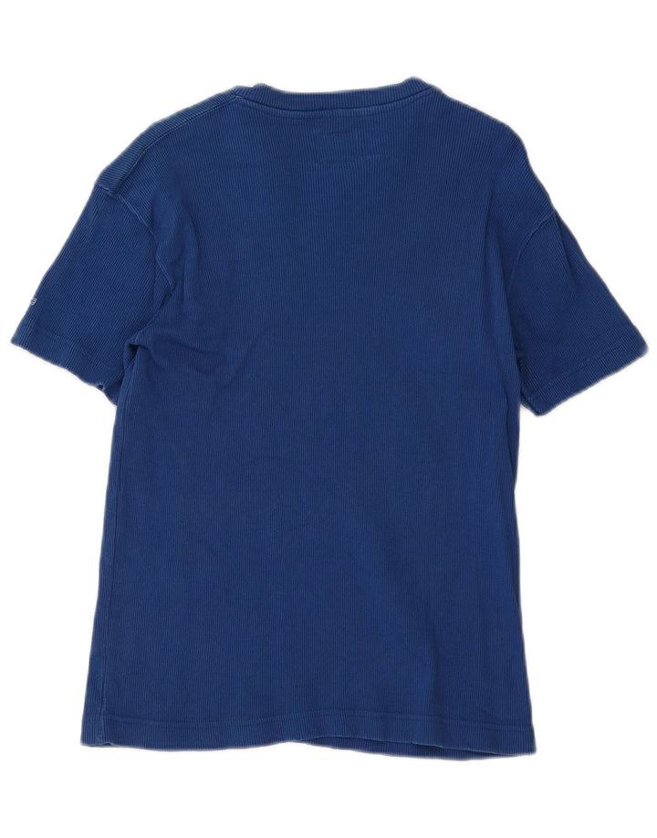 Camiseta Energie Mujer Top Grande Azul Algodón