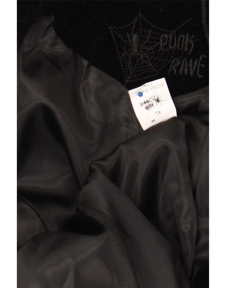Chaqueta tipo blazer para mujer UK 40 XL Poliéster Paisley negro