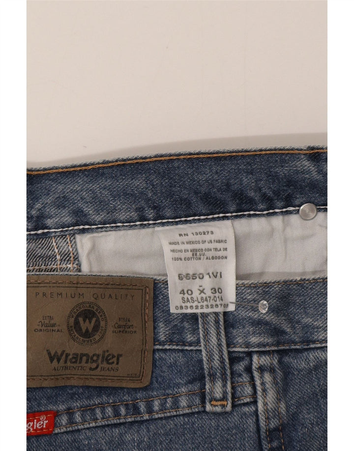 Vaqueros Wrangler Hombre Rectos W40 L30 Algodón Azul