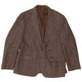 Chaqueta tipo blazer de 2 botones para hombre Four Seasons UK 48 4XL Lana en espiga marrón