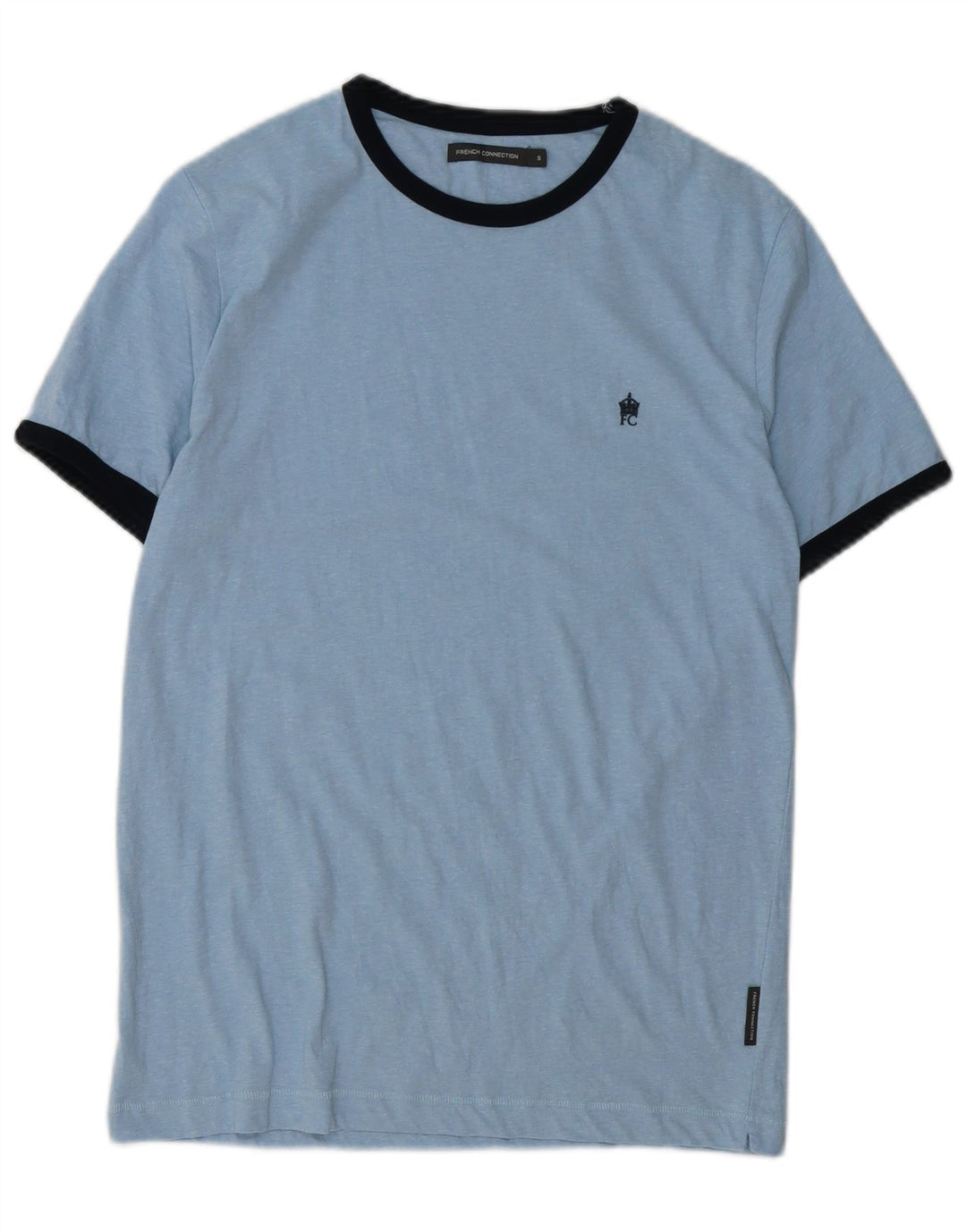 FRENCH CONNECTION Camiseta Hombre Top Small Azul Algodón