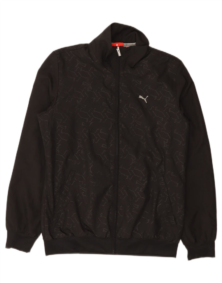 PUMA Chaqueta superior de chándal gráfico para mujer UK 12 Medium Black