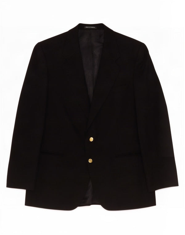 Burberrys Chaqueta tipo blazer de 2 botones para hombre UK 42 Large Lana azul marino