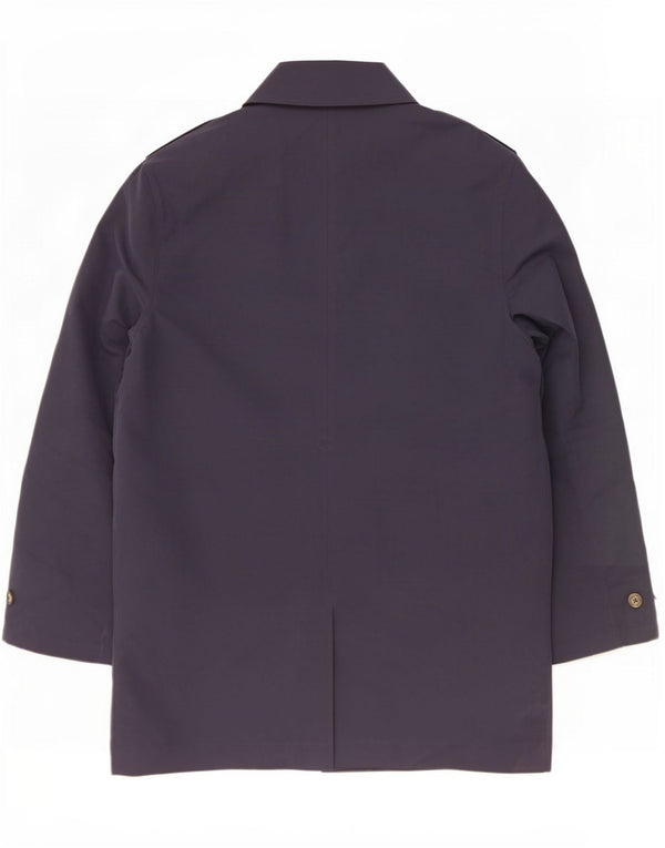 Crew Clothing Mens Overcoat UK 44 2XL Navy Blue Polyester