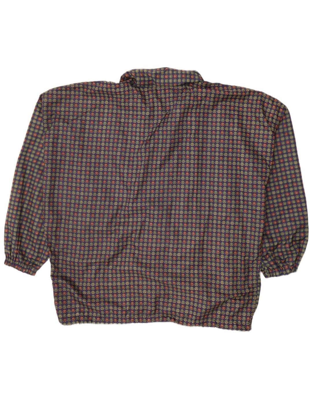 VINTAGE Chaqueta bomber de gran tamaño para hombre Reino Unido 40 Lunares azules grandes