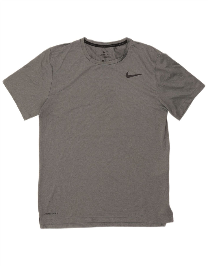 Camiseta NIKE Dri Fit Standard Fit para hombre Poliéster gris medio