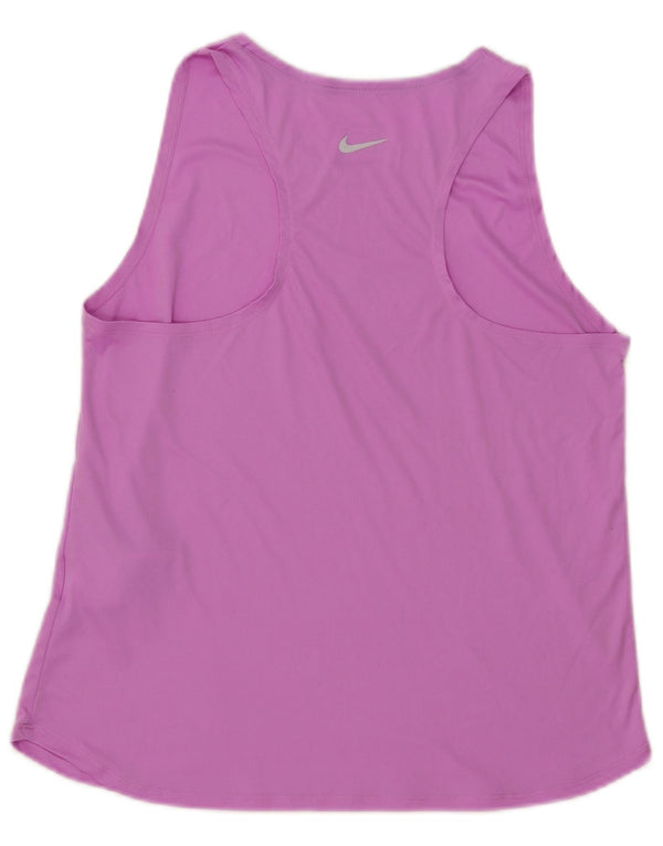Nike Mujer Running Graphic Vest Top UK 40 Medio Rosa Poliéster Deportes