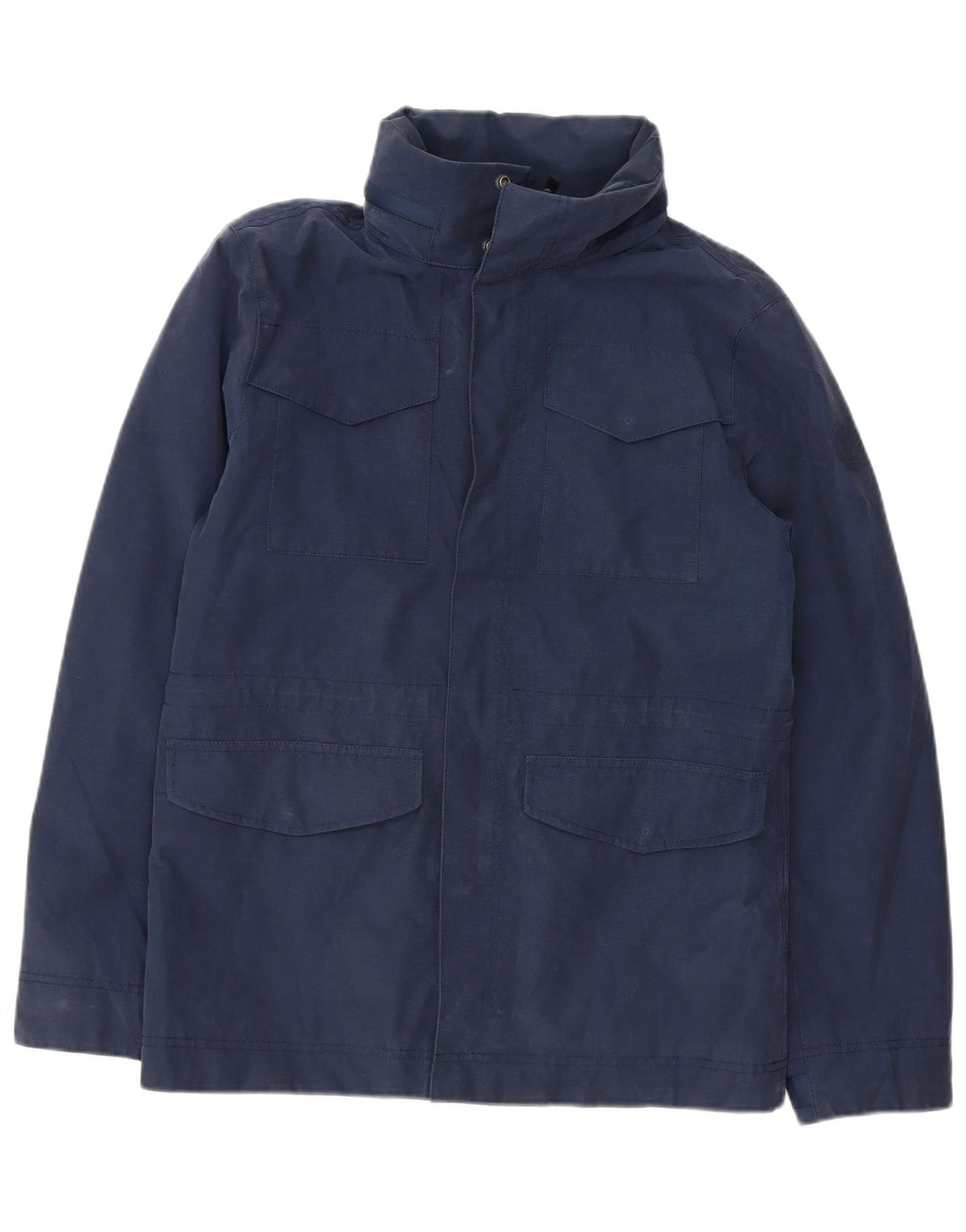 TIMBERLAND Mens Utility Jacket UK 36 Small Navy Blue Polyester