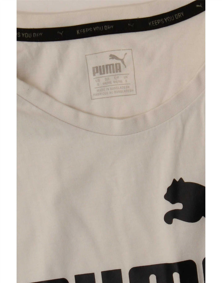 Puma Hombre Gráfico Chaleco Top Pequeño Blanco