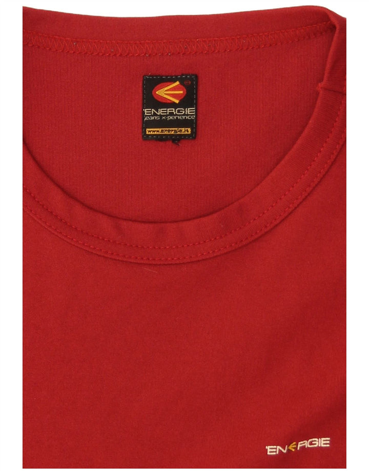 ENERGIE Camiseta para mujer Top UK 46 Large Red