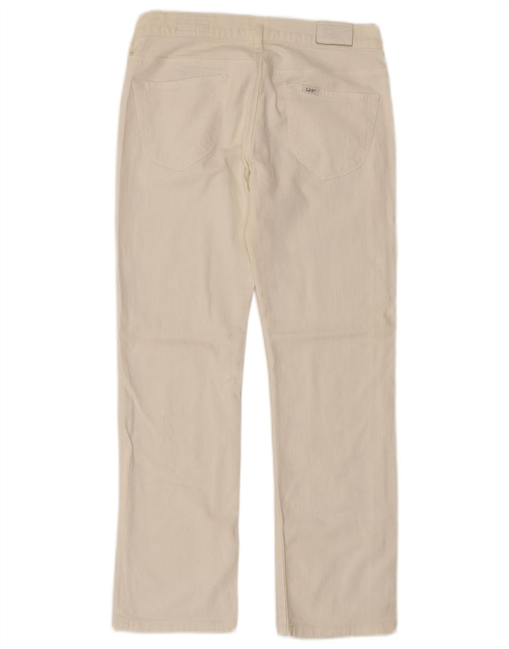 LEE Lilly Vaqueros Rectos para Niñas 14-15 Años W28 L26 Algodón Blanco