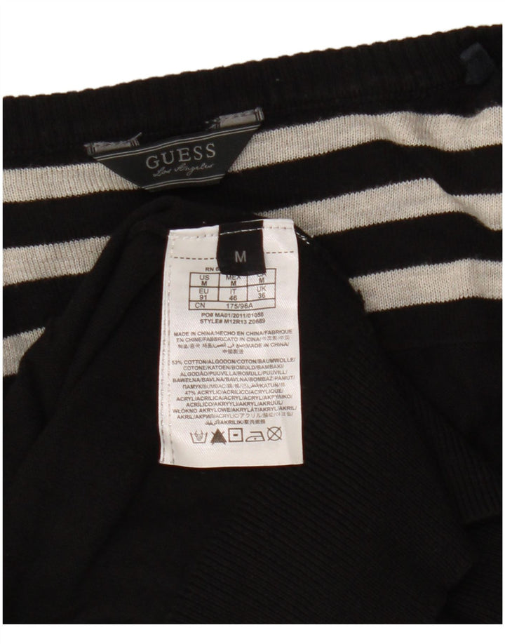 Guess Suéter tipo cárdigan holgado para mujer UK 44 Algodón negro mediano