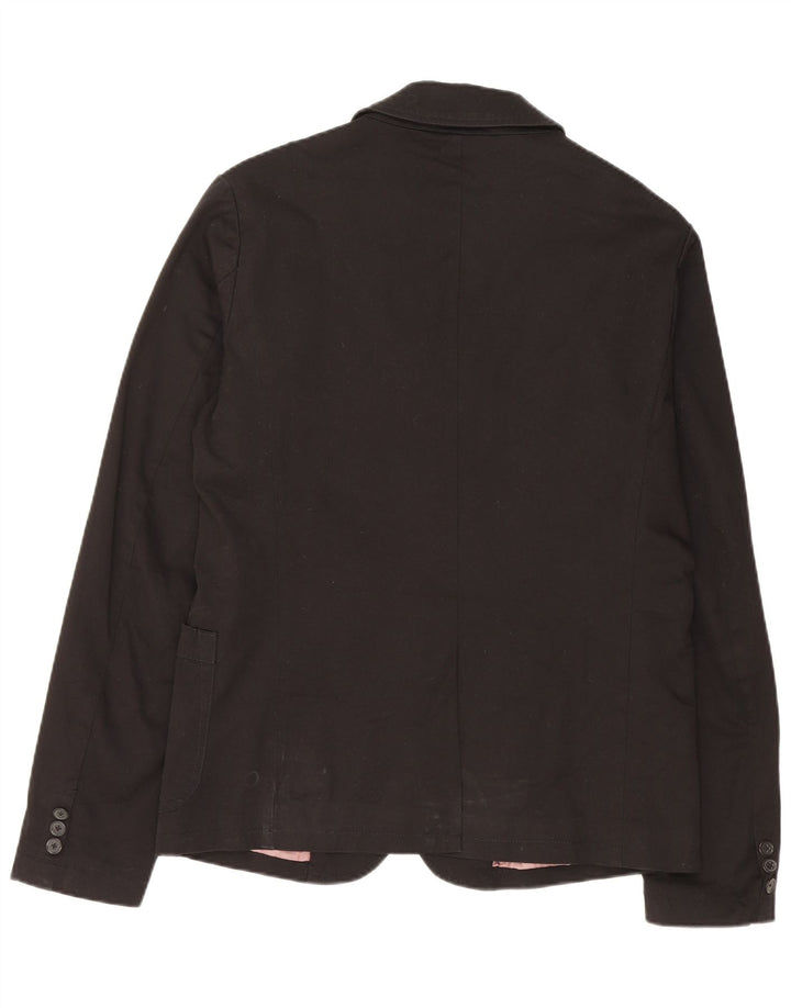 Diesel Chaqueta tipo blazer de 2 botones para hombre UK 40 Large Algodón negro