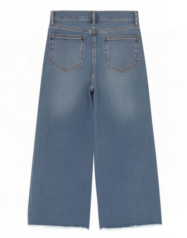 Gap Vaqueros De Pierna Ancha Y Talle Alto Para Mujer W25 L24 Algodón Azul
