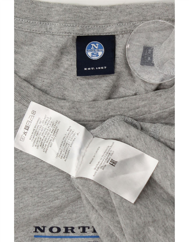 North Sails Camiseta Hombre Top XL Algodón Moteado Gris