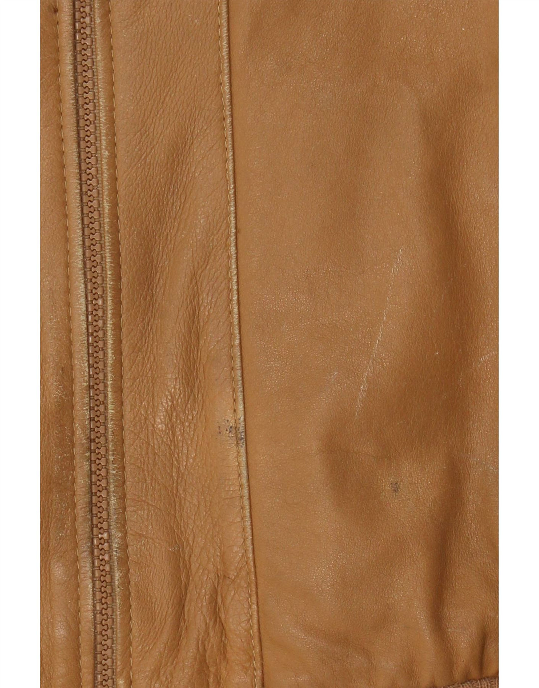 Vintage chaqueta de cuero para hombre Reino Unido 38 cuero marrón medio