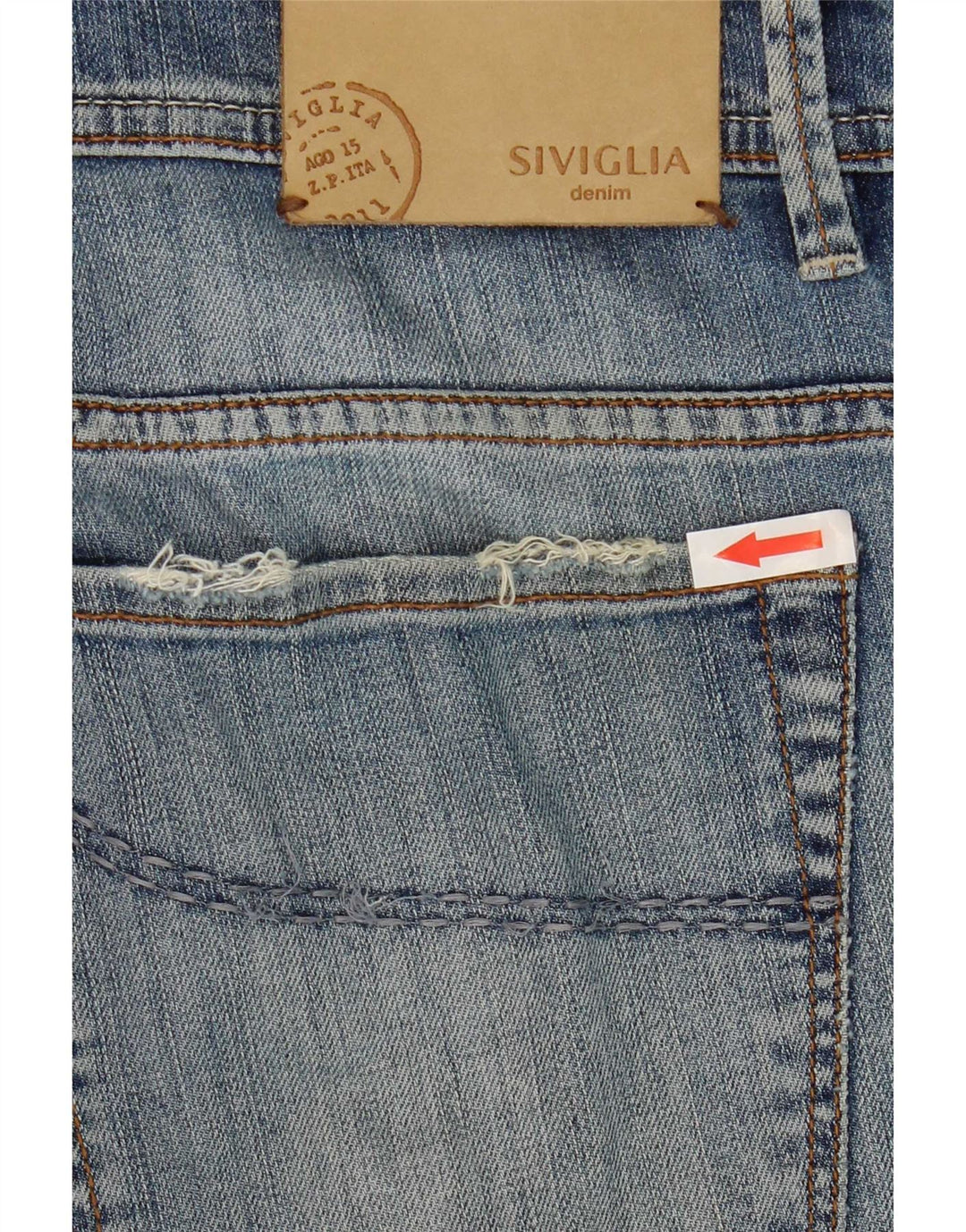 SIVIGLIA Vaqueros rectos para hombre W36 L27 Azul