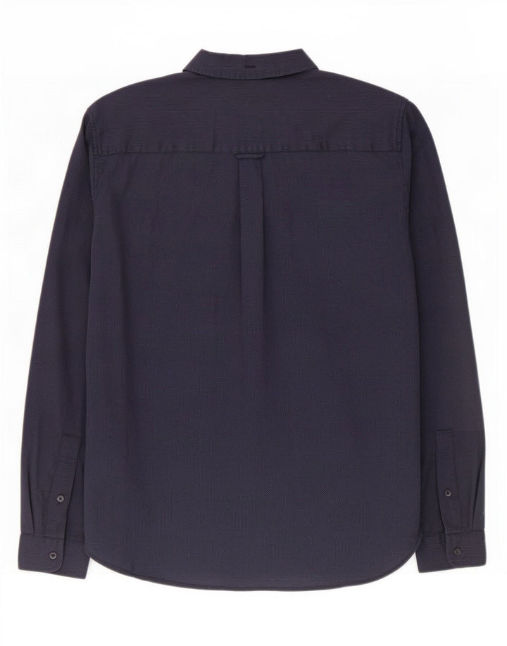 Camisa Lyle & Scott para hombre de algodón con lunares azul marino mediano