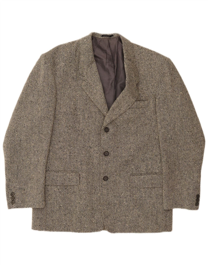Oakwood Chaqueta tipo blazer de 3 botones para hombre UK 40 Large Grey Wool
