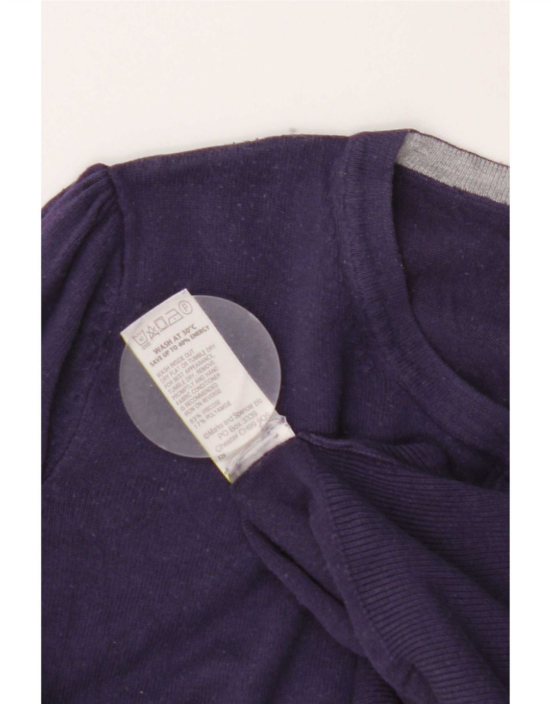 Marks & Spencer - Cárdigan para mujer, talla 40, viscosa morada mediana