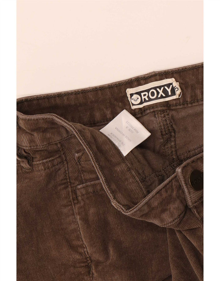 Roxy Pantalones cortos de pana para mujer US 5 Small W28 Algodón marrón