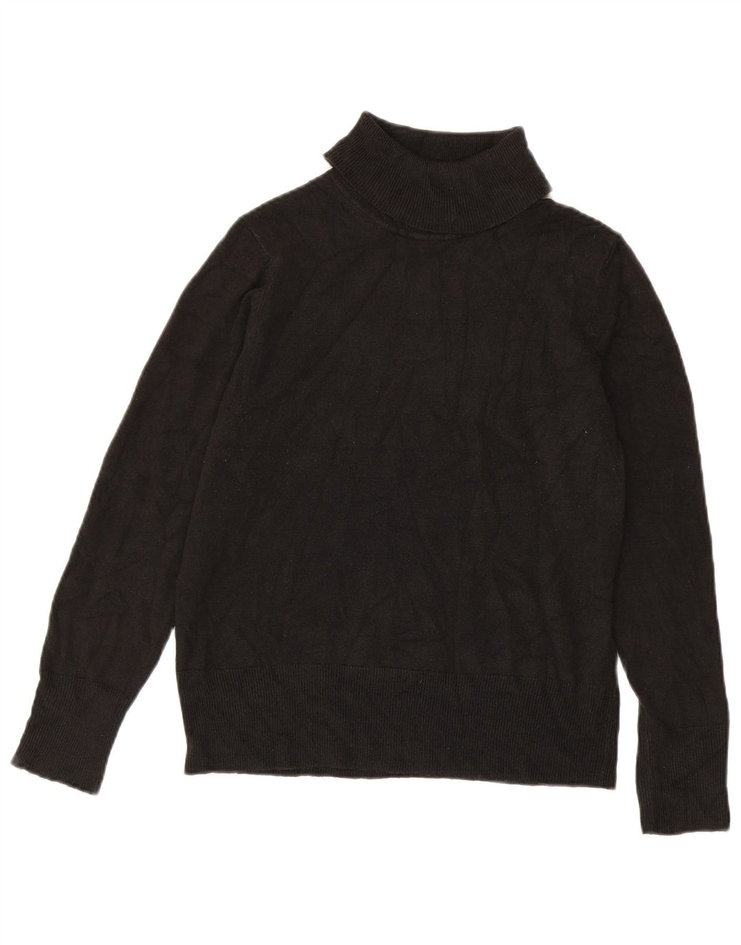 Marks & Spencer Suéter tipo jersey con cuello vuelto para mujer Reino Unido 44 Acrílico negro mediano