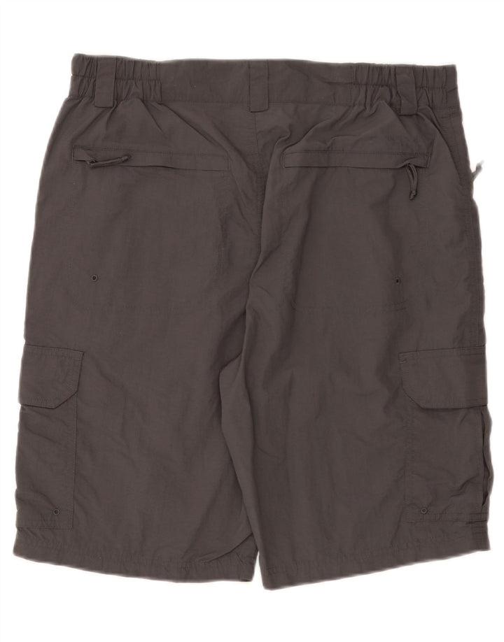 Pantalones cortos tipo cargo para hombre Mountain Warehouse W34 Large Grey Polyamide