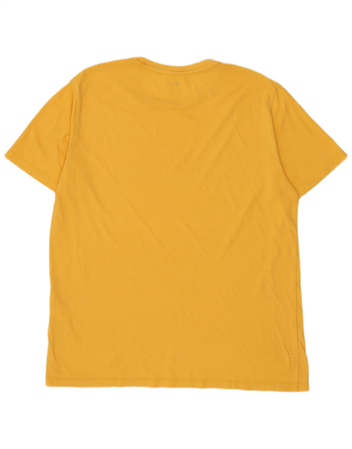 Levi's Camiseta gráfica para hombre Top grande de algodón amarillo