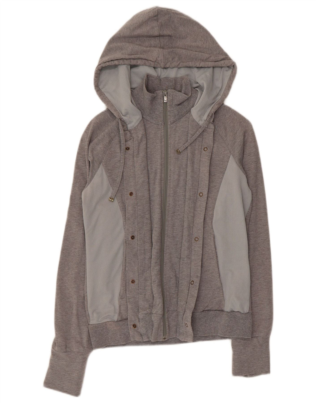 Puma - Sudadera con capucha y cremallera para mujer, talla 40, color gris medio