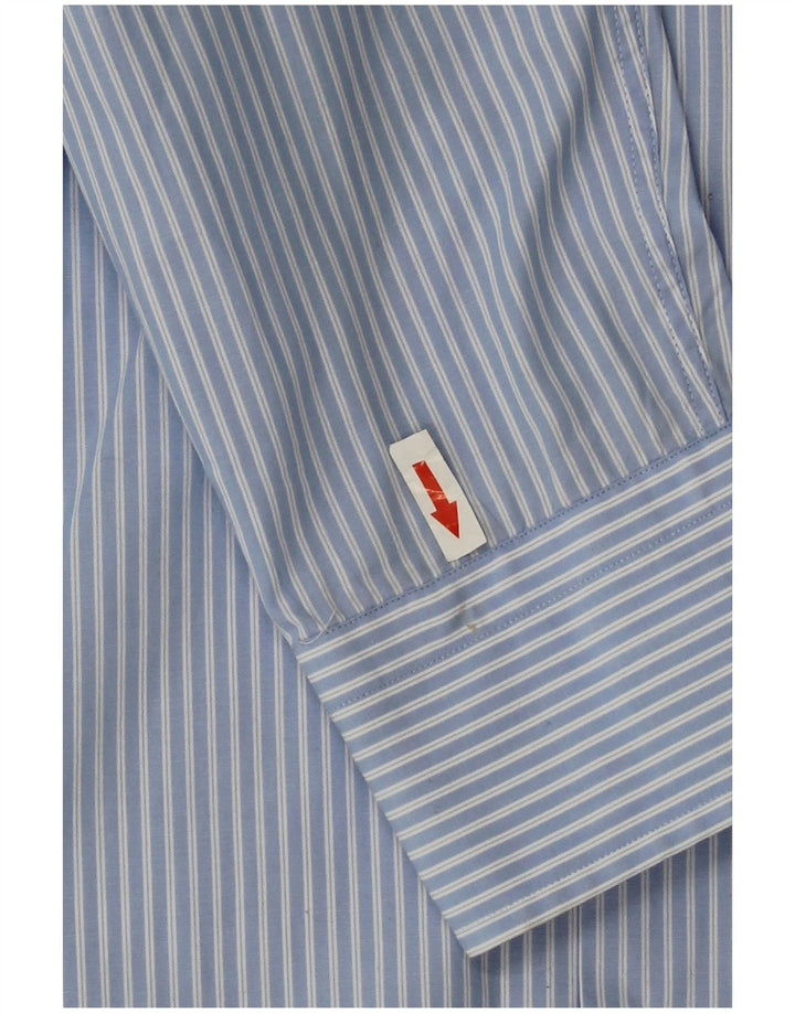 Camisa Hugo Boss para hombre talla 41 16 raya diplomática azul grande