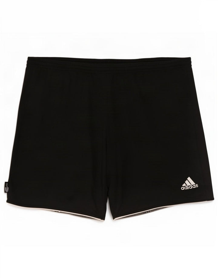 Adidas - Pantalones cortos deportivos para hombre, talla grande, poliéster negro