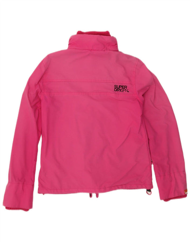 Superdry Chaqueta impermeable gráfica para mujer UK 44 Large Nylon rosa