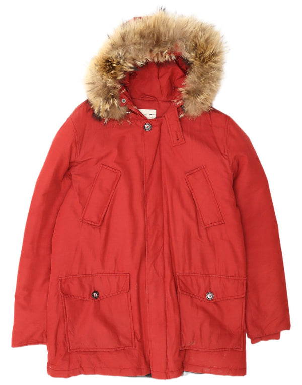 Parka con capucha para hombre Gas UK 40 Large Borgoña