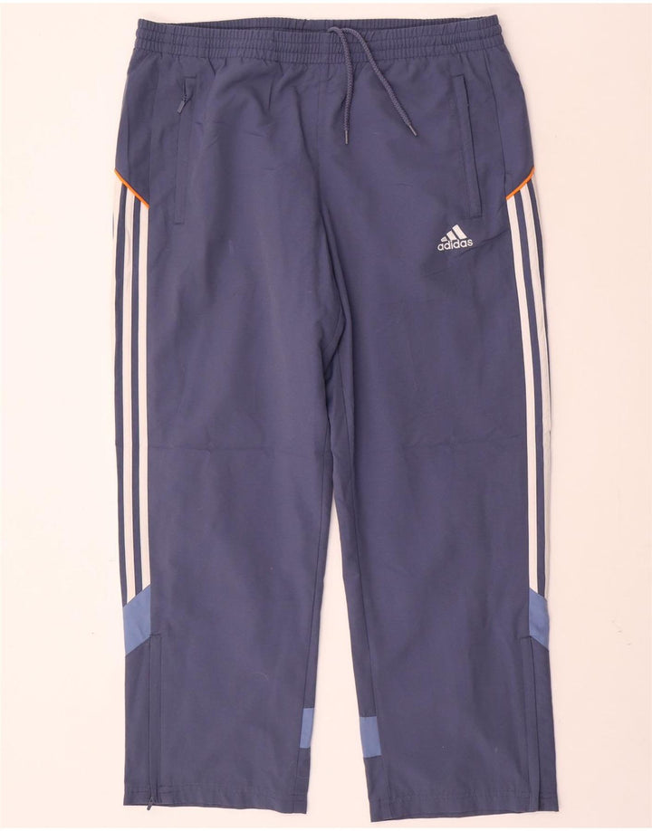 Pantalón de Chándal ADIDAS Hombre UK 40/42 Azul Medio Poliéster