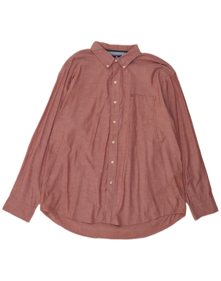 Camisa Izod Hombre 2XL Algodón Burdeos