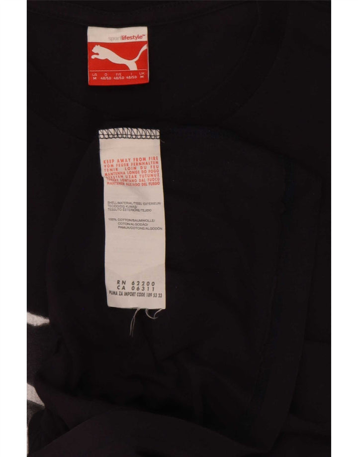 Camiseta Puma Hombre Graphic Top Medium Azul Marino Algodón