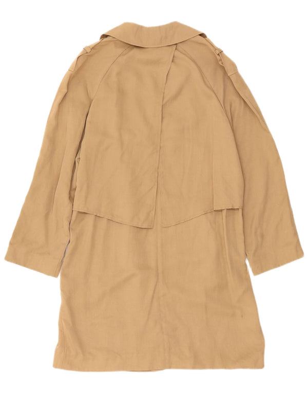 Topshop Gabardina militar de gran tamaño para mujer UK 10 Small Beige