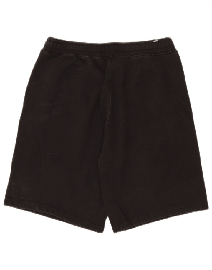 Puma - Pantalones cortos deportivos para mujer, talla 40, algodón negro mediano