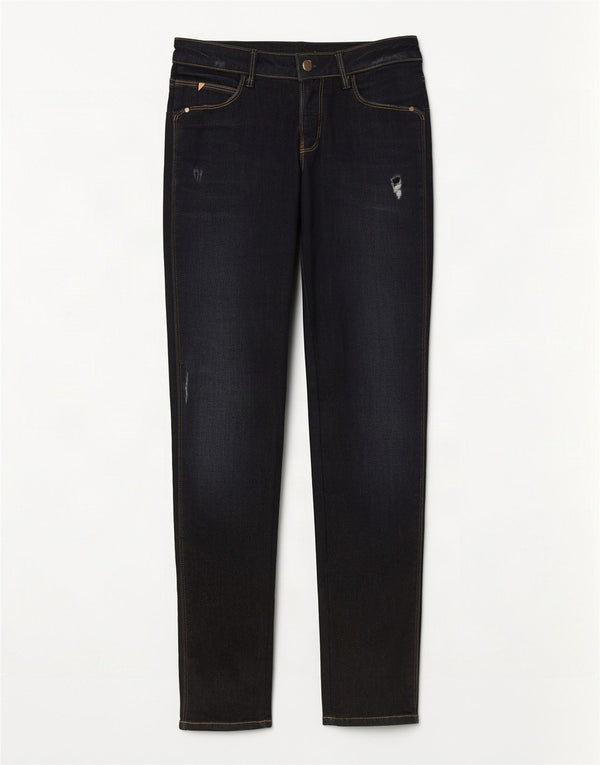 Vaqueros pitillo desgastados para mujer Guess W27 L29 Algodón azul marino