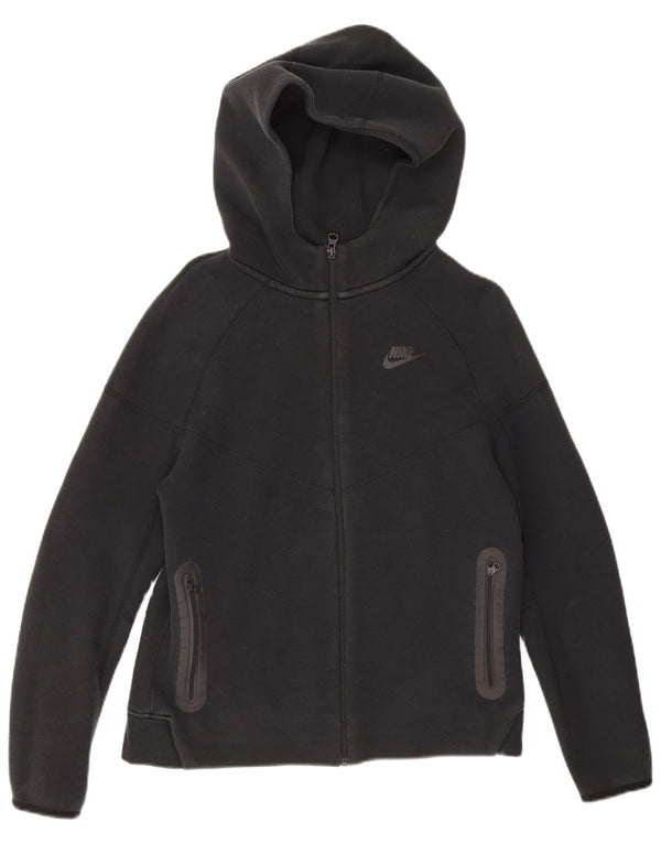 Nike Sudadera con capucha y cremallera para niños 13-14 años XL Negro