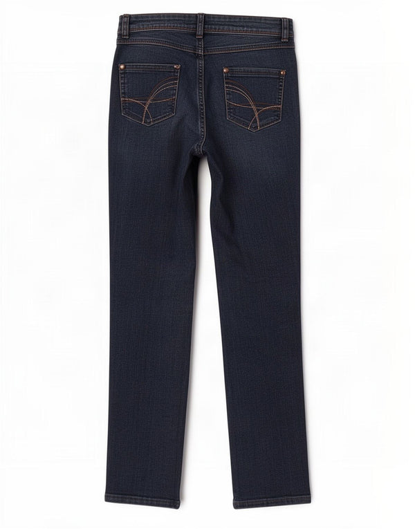 Vaqueros rectos para mujer M&Co UK 8 Small W28 L29 Azul