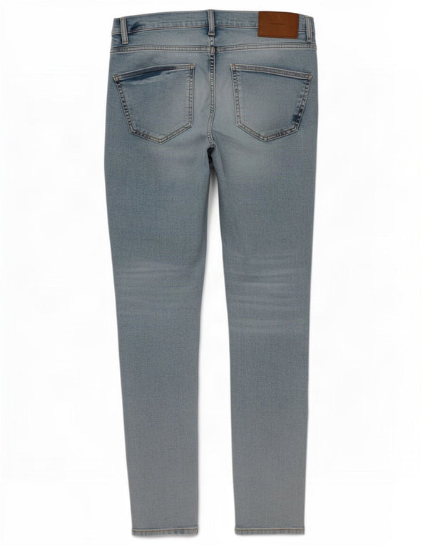Zara Jeans ajustados para hombre EU 42 Large W32 L28 Algodón azul
