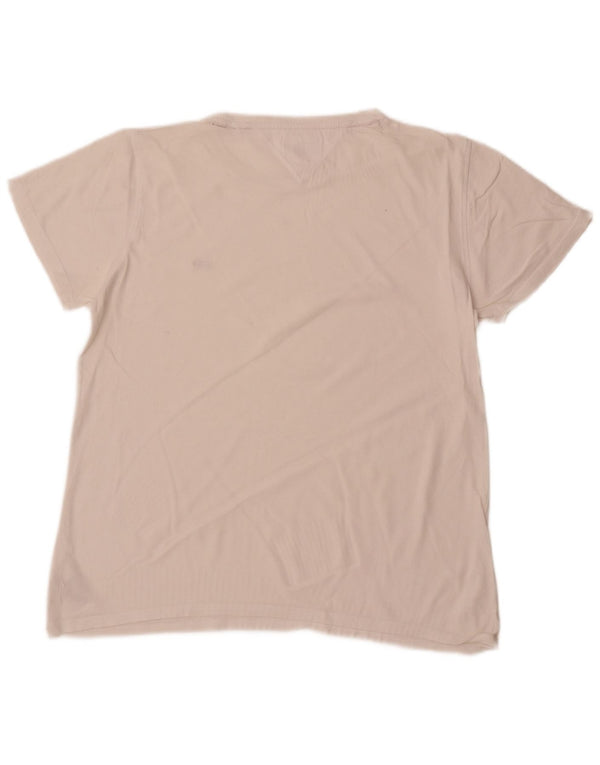 Tommy Hilfiger Camiseta para mujer Top UK 46 Grande Algodón blanco