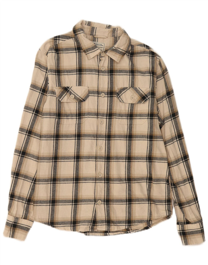 Camisa de franela para hombre de Mountain Warehouse Algodón a cuadros beige medio