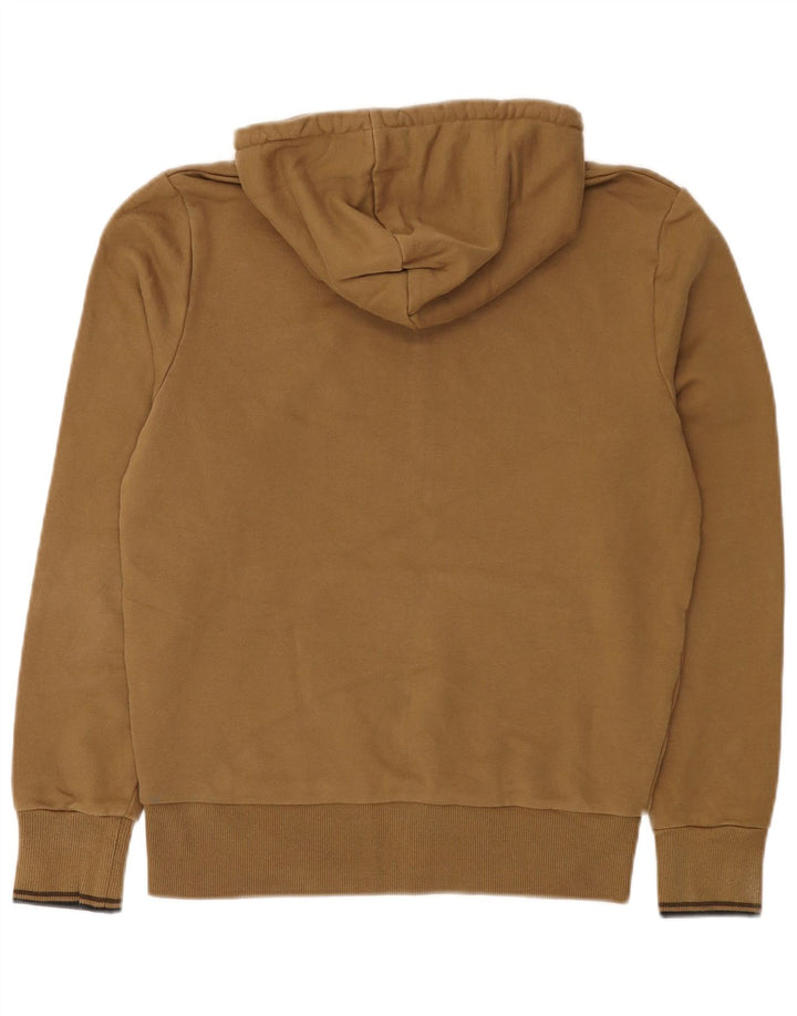 Fred Perry Mujer Sudadera Con Capucha Jersey Pequeño Beige Algodón